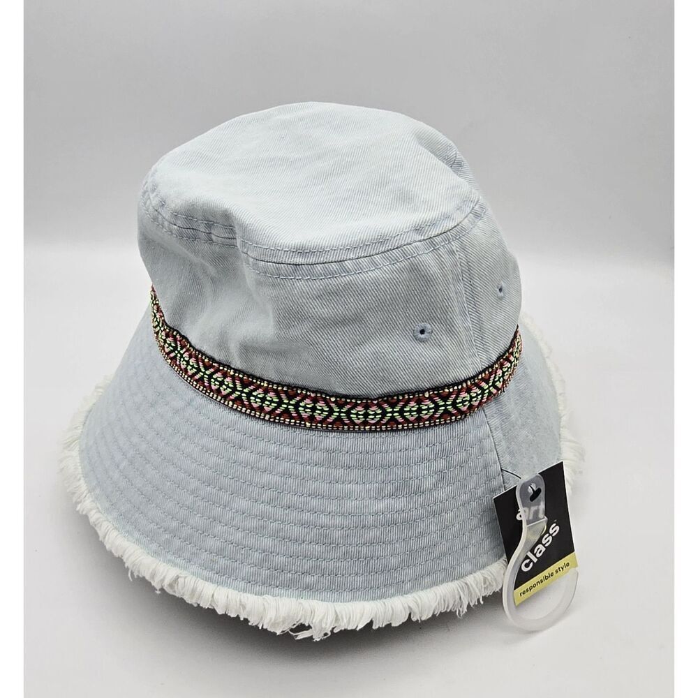 Cotton Bucket Hat ~ OSFM ~ Beach Vacay Boho New